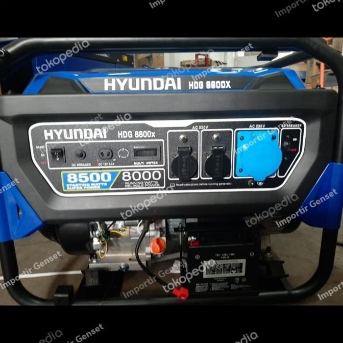 Genset Bensin 10 Kva Hyundai Max 8500 Watt Type Hdg 8800X
