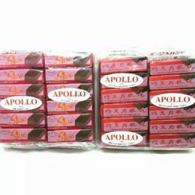 

Terlaris Apollo Wafer Susu Coklat Isi 40Pcs Limited Edition