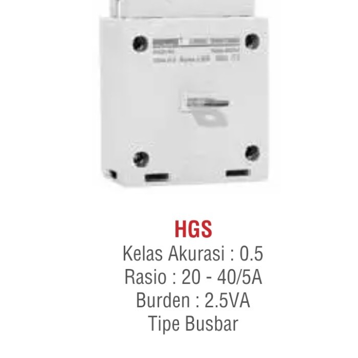 

CT HGS Howig 20/A,30/5A ,40/5A Clas 0.5