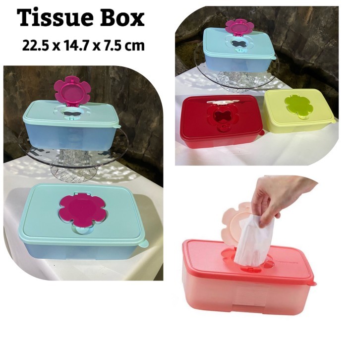 HARGA TERBARU TUPPERWARE PROMO TISSUE BOX LARGE ( KOTAK TISU ) WQL77
