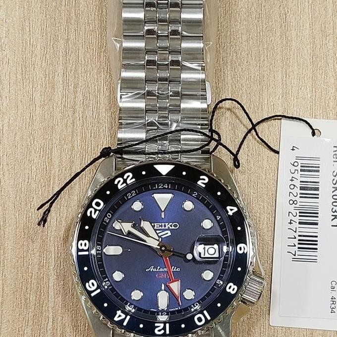 Jam Tangan Seiko 5 Sports SSK003K1 Automatic GMT SKX BlueDial SSK003 [terbaik]
