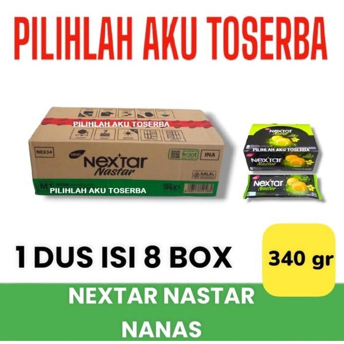 

Ready Biskuit Nabati Nextar Nastar Nanas - ( Harga 1 Dus Isi 8 Box ) Terbaik