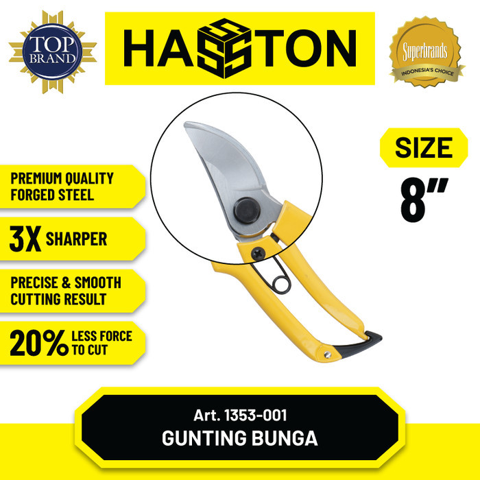 

Hasston Gunting Bunga 8" / Gunting Tanaman (1353-001)