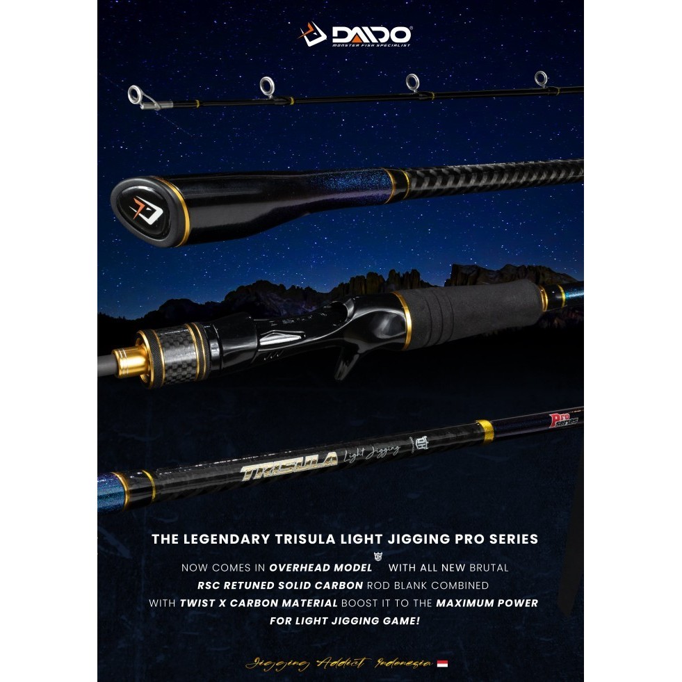 Joran Daido Trisula Pro Light Jigging Series 180Cm Pe1-3 Pe2-4