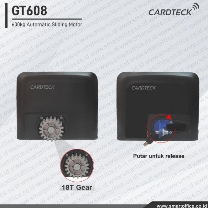 Paket Komplit Motor Kanopi Sliding Otomatis Solarflat Beban Max 600Kg Cardteck Gt608 Sliding Canopy