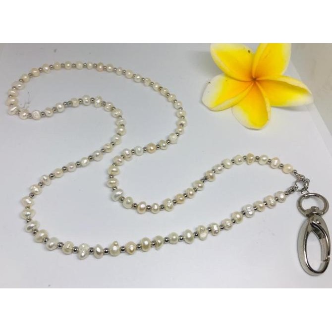 

STRAP LANYARD TALI KALUNG GANTUNGAN ID CARD MUTIARA AIR TAWAR