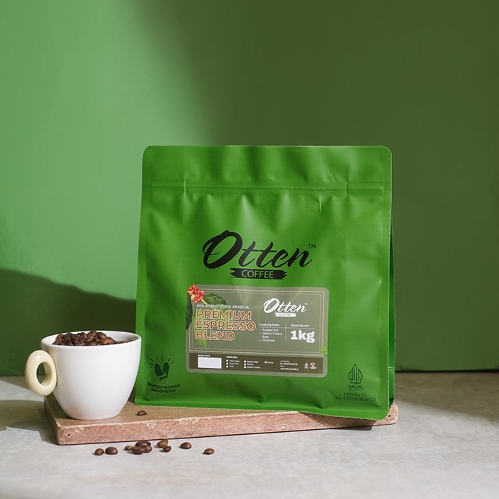 

Premium Espresso Blend 1Kg Biji Bubuk Kopi Arabica Robusta Coffee - Commercial Blend