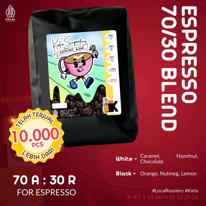 

Biji Kopi 1Kg Espresso Blend 70 Arabika / 30 Robusta