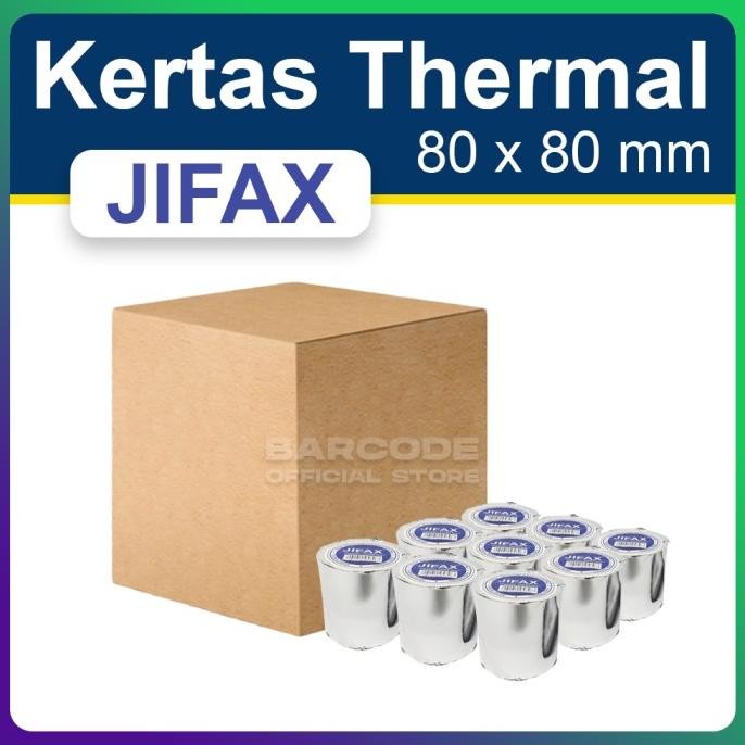 

( 1 DUS ) KERTAS THERMAL 80 X 80 MM PAPER ROLL KASIR EPSON TM-T82