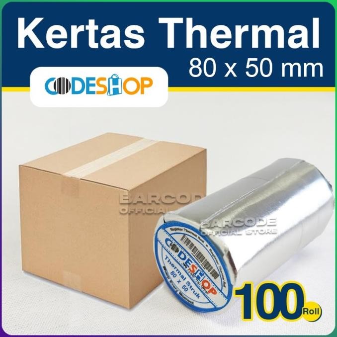 

1 DUS KERTAS THERMAL 80 X 50 / 80X50 / 80x50MM PRINTER EPSON TM-T82