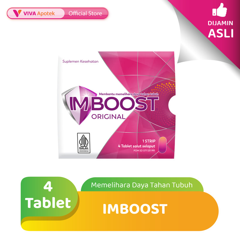Imboost untuk Memelihara Daya Tahan Tubuh (4 Tablet)