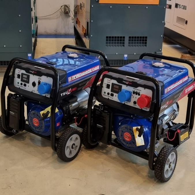 Genset 10 Kva 3 Phase 1 Phase 8500 Watt Tsuzumi Gasoline Tg 10000 -3