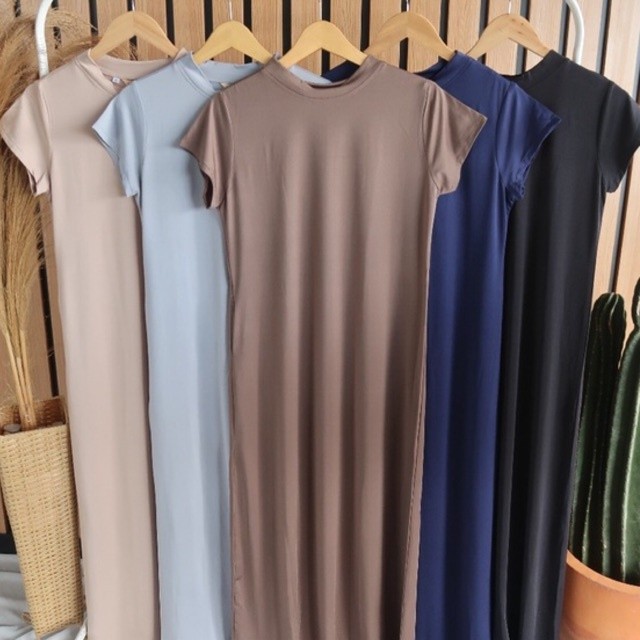 Inner Dress Sleeveless Dalaman Gamis Inner Manset Gamis Lengan Pendek