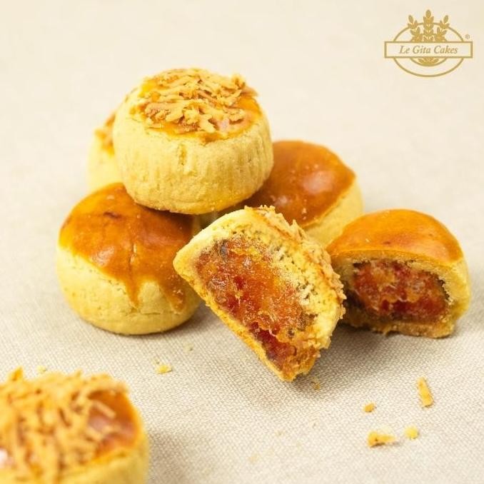 

New Promo Legita Cakes Nastar Campur (Polos & Keju) Premium 50 Khas Pontianak Best Seller Pengiriman Cepat