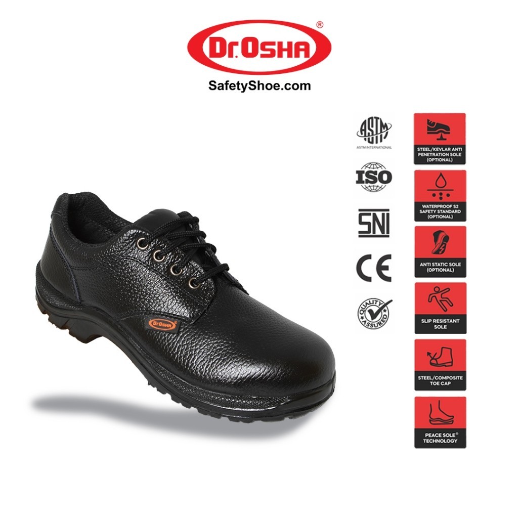 Dr OSHA Chairman 2198 S1 Safety Shoes - Black