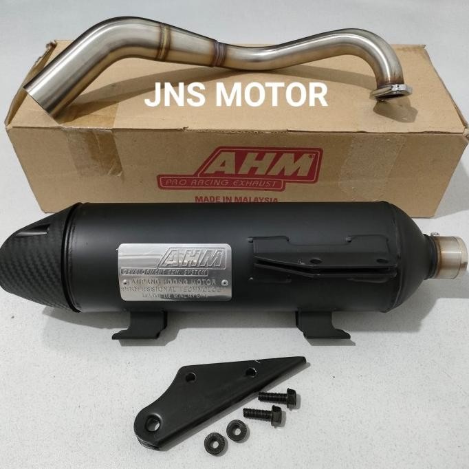 Knalpot Ahm Original Standar Racing - Beat / Scoopy / Spacy (Karbu)