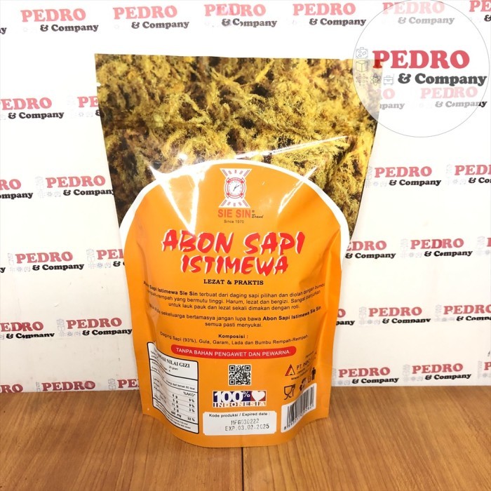 

SIE SIN BRAND - ABON SAPI ISTIMEWA/ MEAT FLOSS (250 GR)