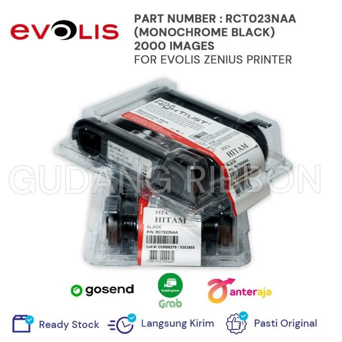Ribbon Monochrome Evolis Zenius Premium
