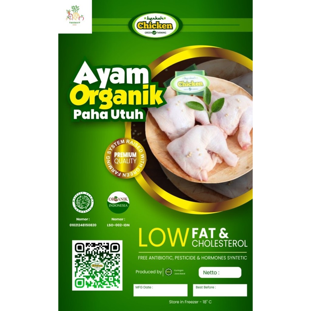 

Paha Utuh Ayam Organik Berkah Chicken
