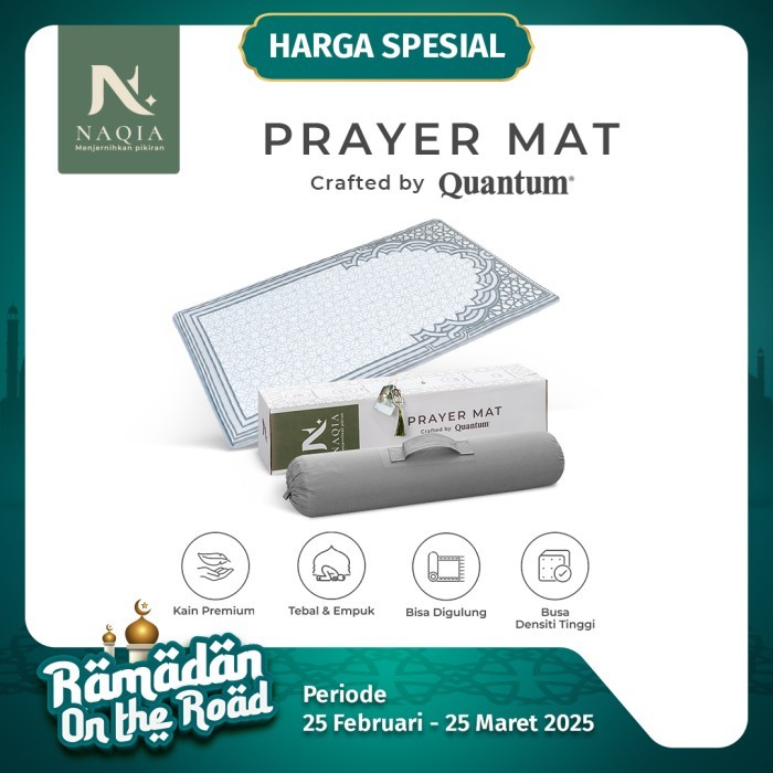 Naqia Prayer Mat by Quantum / Sajadah Premium / Tebal&Empuk