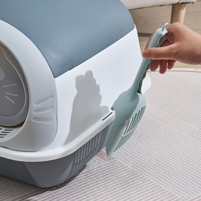 Sale Cat Litter Box Kucing Besar Full Tertutup Anti Air Dan Anti Bau Bonus Sekop