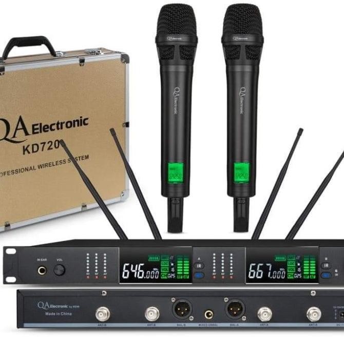 Promo Mic Wireless Qa Electronic Kd720 Qa Electronik Kd 720 Original Rdw