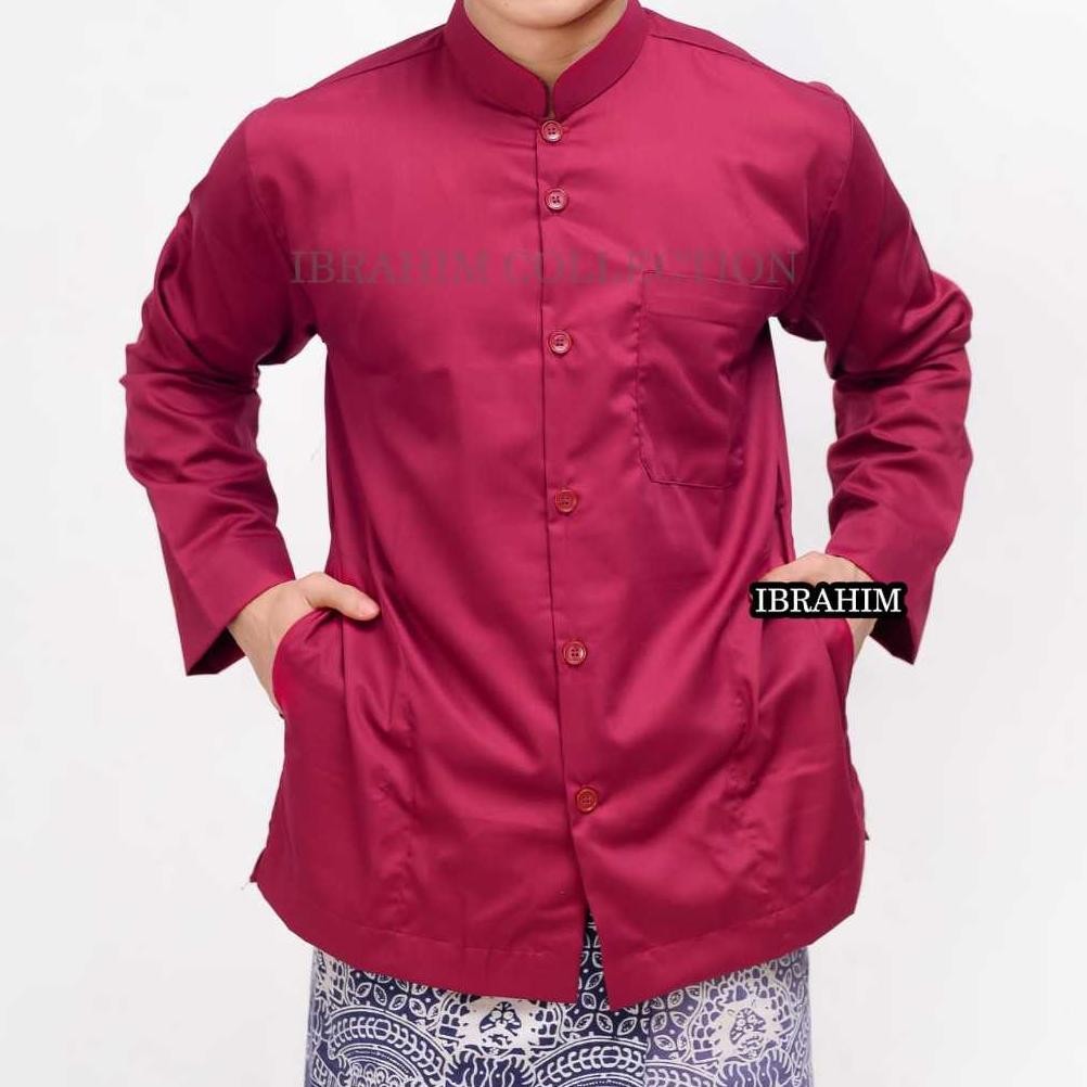 Original Baju Koko Warna Putih/Koko Pria Dewasa/Baju Putih/Lengan Panjang/Baju Koko Putih Dewasa/Kat