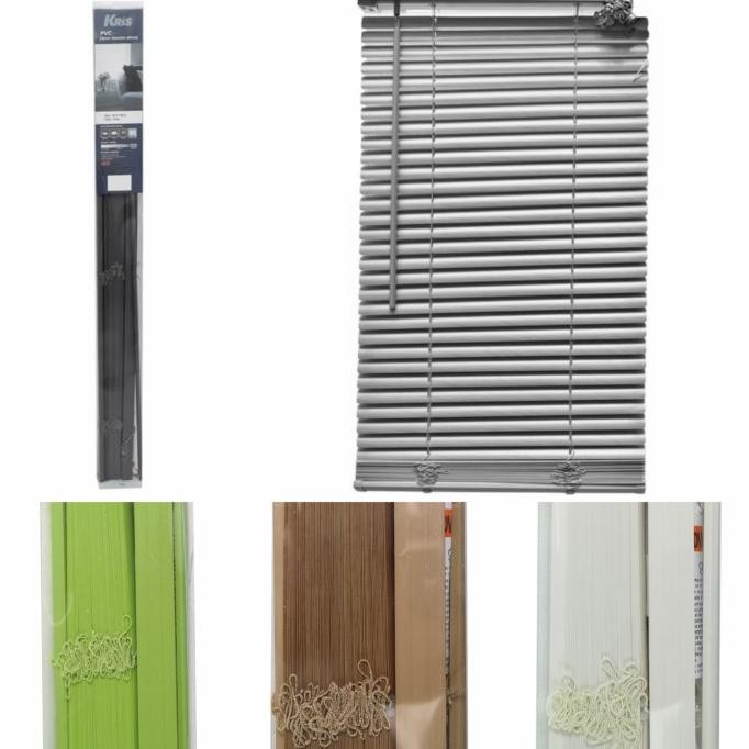 Grosir Tirai/Kerei Jendela Venetian Blinds Pvc 25 Mm 90 X 180 Cm