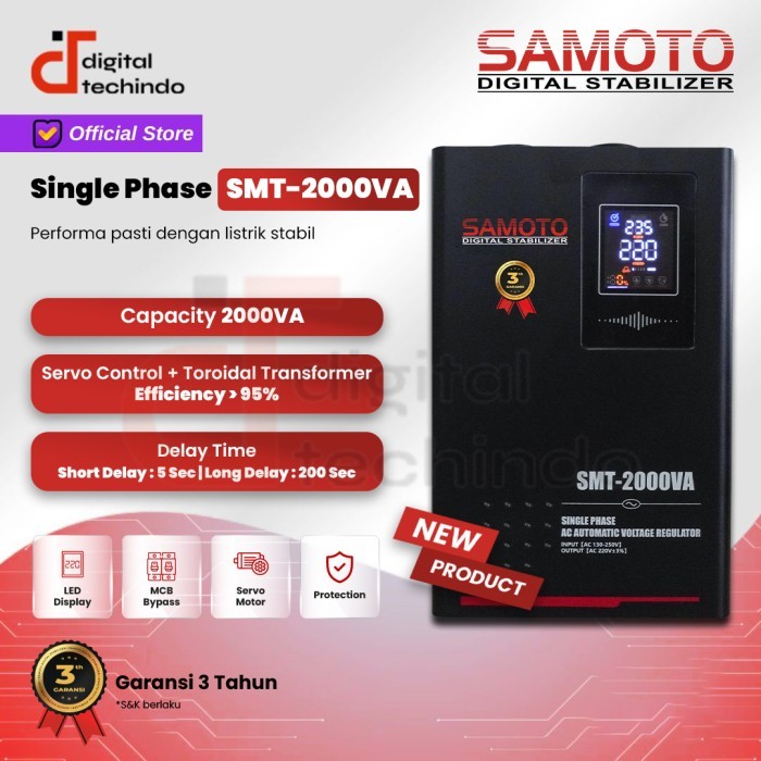 Samoto Stabilizer 2000Va Stavolt Single Phase Stavolt Smt2000Va Stabiliser Smt