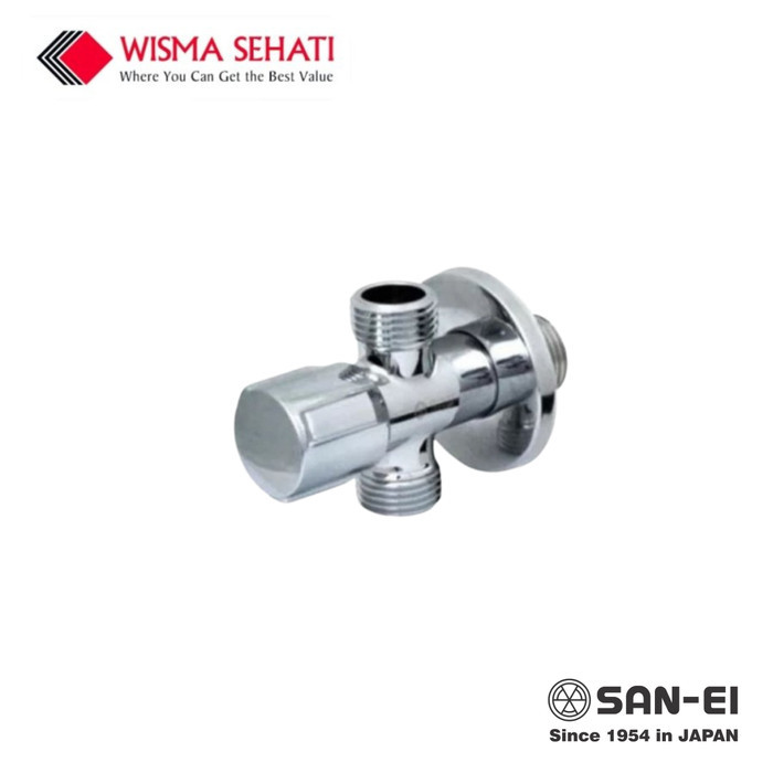 READY SAN-EI STOP KRAN KERAN SHOWER 2 CABANG SAMBUNGAN KRAN AIR SN-VN230 T-CONNECTOR ORDER