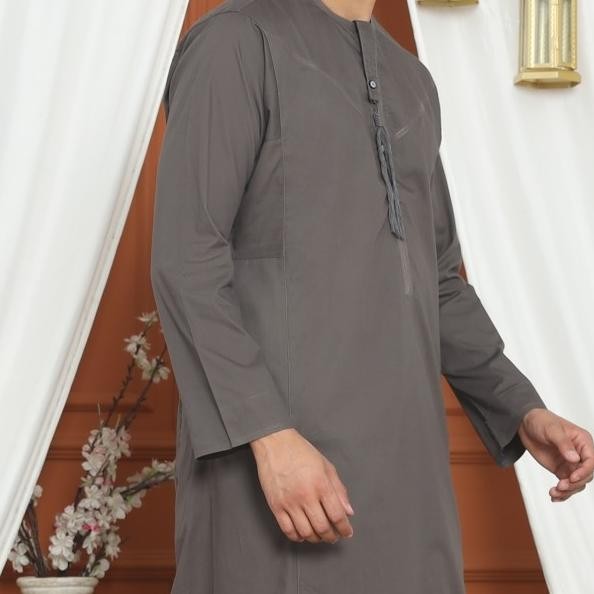 gamis pria jubah omani T.pjg jubah oblong jubah assyauqie Terlaris