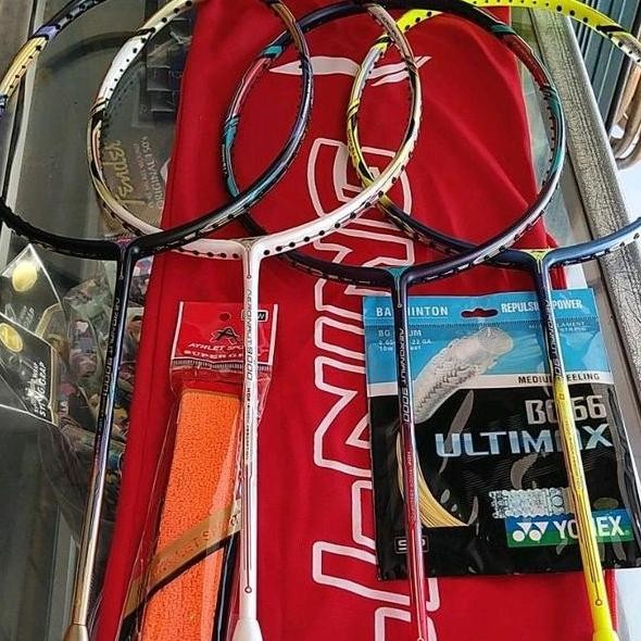 Raket Badminton Lining Aeronaut 9000 Grade Ori/Kualitas Super dengan Stabilizer Torsion Angle, Berat