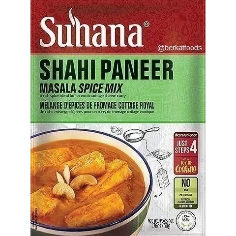 

Buruan beli] Shahi Paneer Masala Spice Mix Suhana / Bumbu Masak Instan Cottage Cheese Khas India Halal