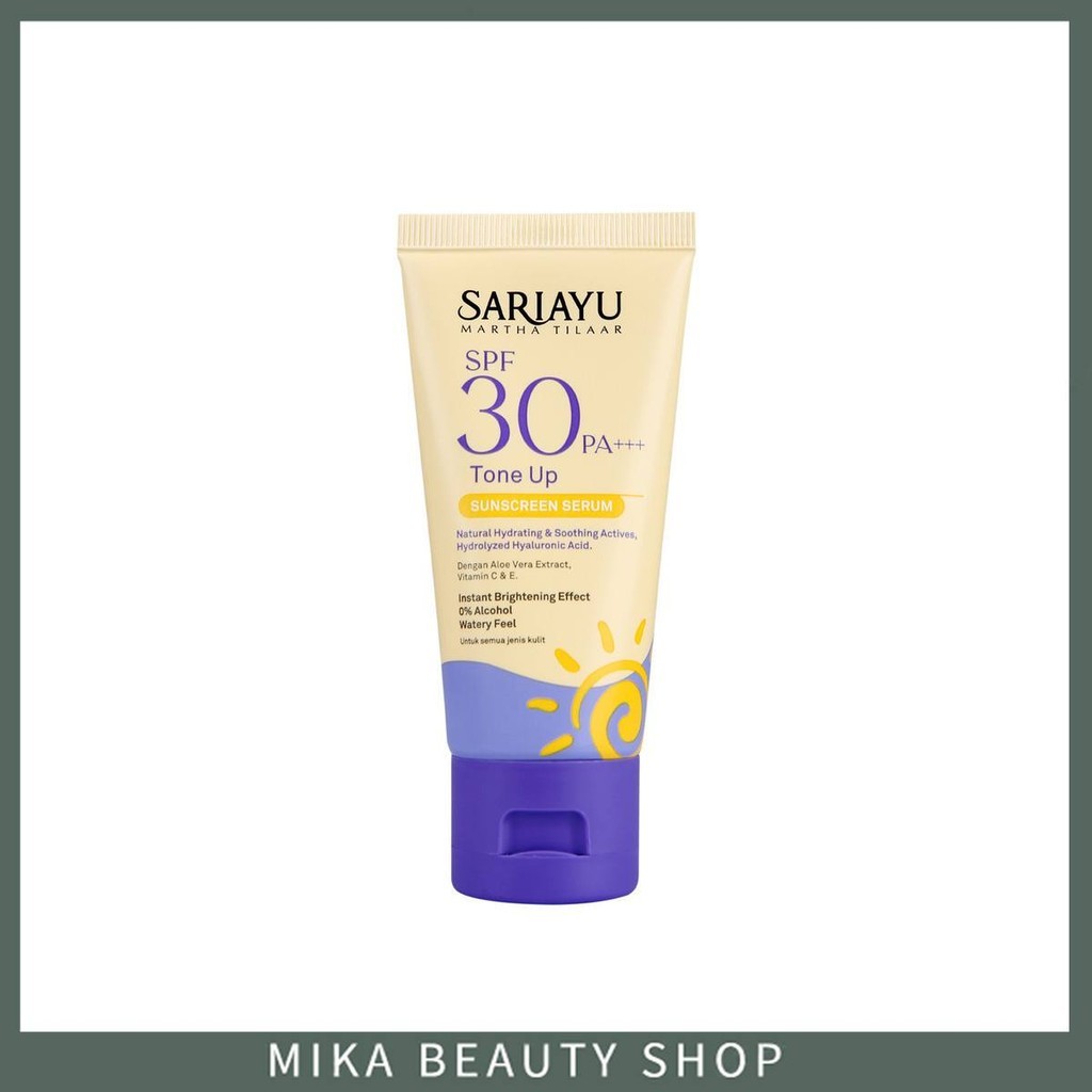 Sunscreen Tone Up Serum Sariayu SPF 30 PA+++ 30 ml Hybrid Sunscreen