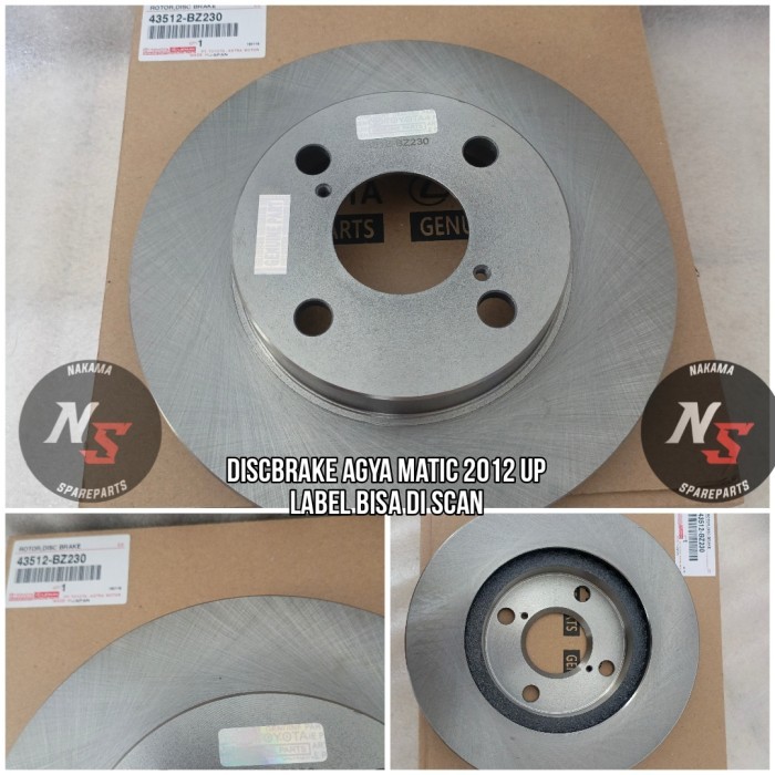 Discbrake Piringan cakram rem Agya - Ayla matic asli original