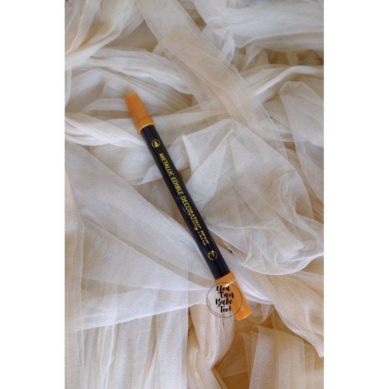 

Bronze Metallic Edible Pen Cookie Couture Dual Tip