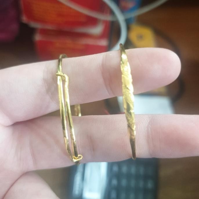 Gelang bayi newborn unisex laki perempuan emas asli 24k 24 karat 99%