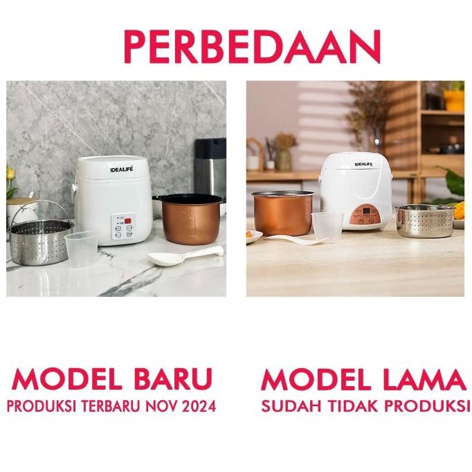 Mini Rice Cooker Idealife IL-110B / IL110B Low Carbo Low Sugar