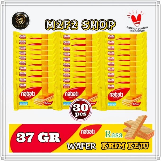 

Terlaris Nabati Wafer Krim Keju Sachet | Richeese Cream - 42 Gr (Harga 30 Pcs) Limited Edition