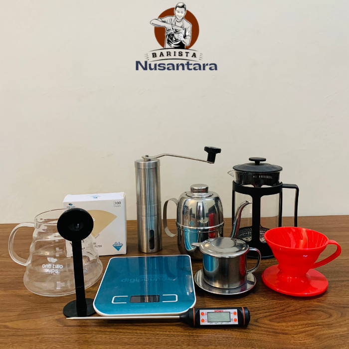 BERGARANSI Paket Alat Kopi Manual Brewing, Alat Seduh Kopi Manual Lengkap Paket 1