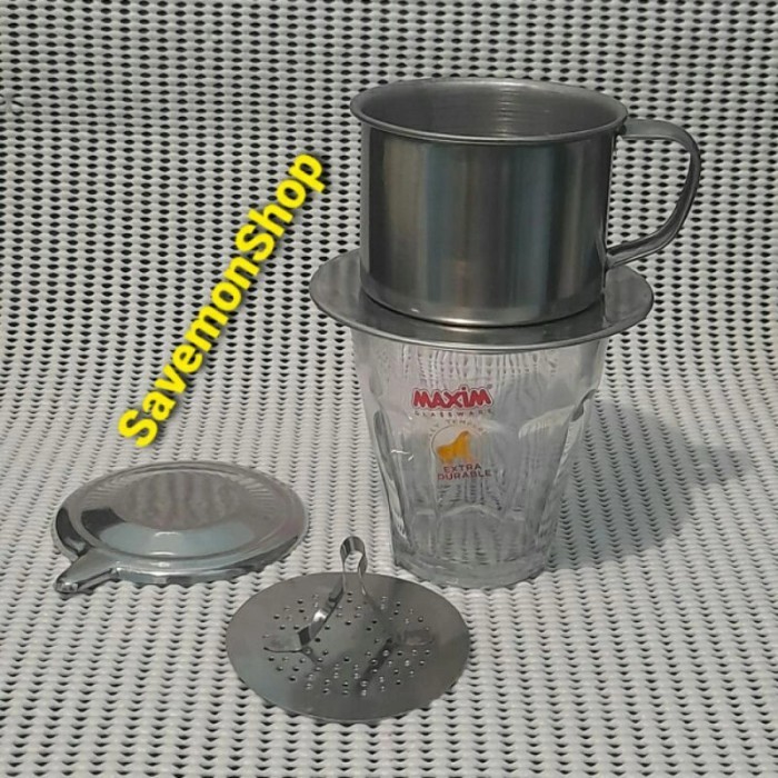 BERGARANSI Paket Vietnam Drip Ekonomis Set Lengkap Alat Kopi Gelas Filter