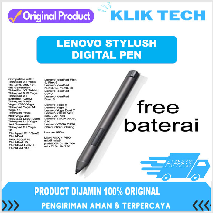 Presure Original LENOVO STYLUS DIGITAL PEN For Yoga duet 3i 7i & Flex5