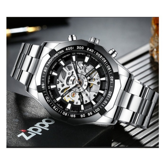 Tebaru [Homm] Fngeen A001 Jam Tangan Pria Automatic Mechanical Kinetic Berkualitas