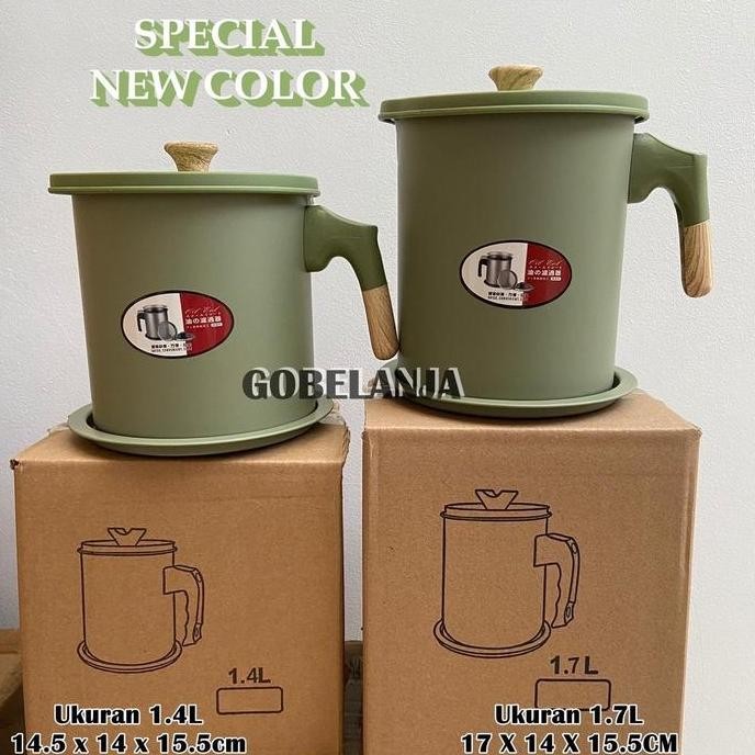 

Oil Pot Wadah Penyaring Minyak 1.7 Liter /Tempat Penyaringan Minyak Goreng/Saringan Masak 1.7L Pr116 Original Dan Terpercaya