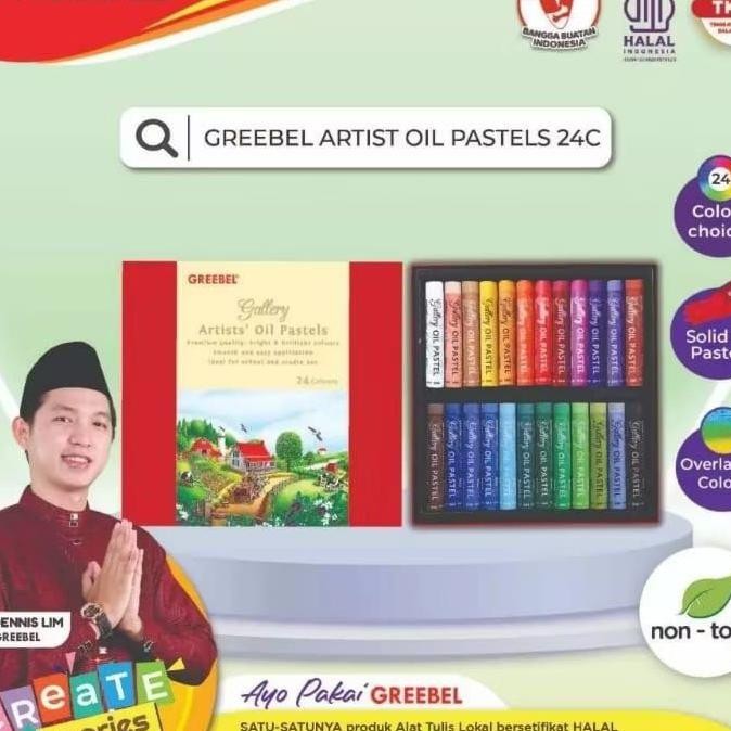 

Crayon Greebel Artit Oil Patel 24 Warna