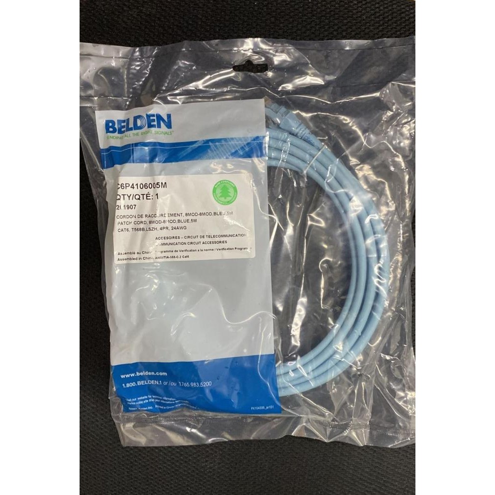CO Belden Patchcord CAT6 5Meter / Kabel Lan Belden CAT6 5M cat6 5 Meter