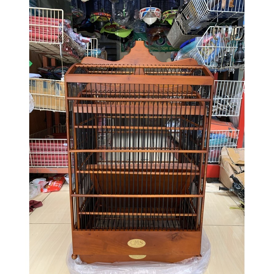 SANGKAR KANDANG KOTAK CMS COKLAT NATURAL DOF NO 1 KODE 1278