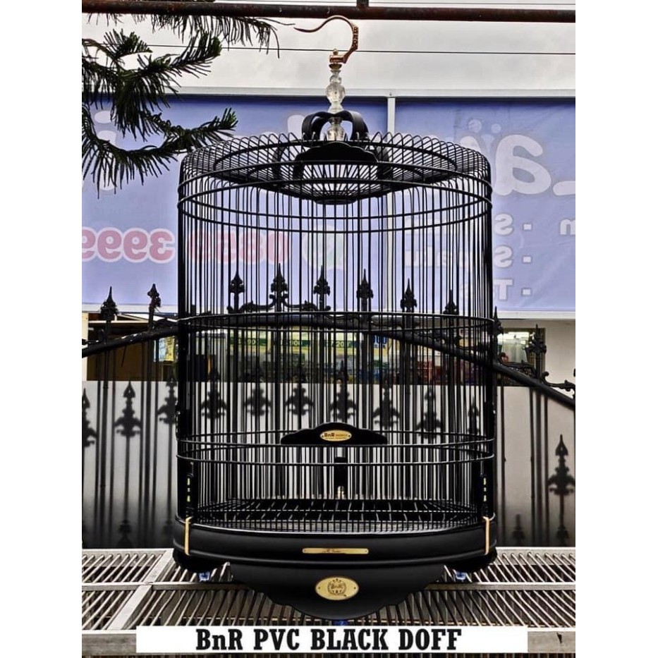 SANGKAR KANDANG MURAI BNR BLACK DOF NO 2 FREE CEPUK PRES CUP 1 SET KODE 814