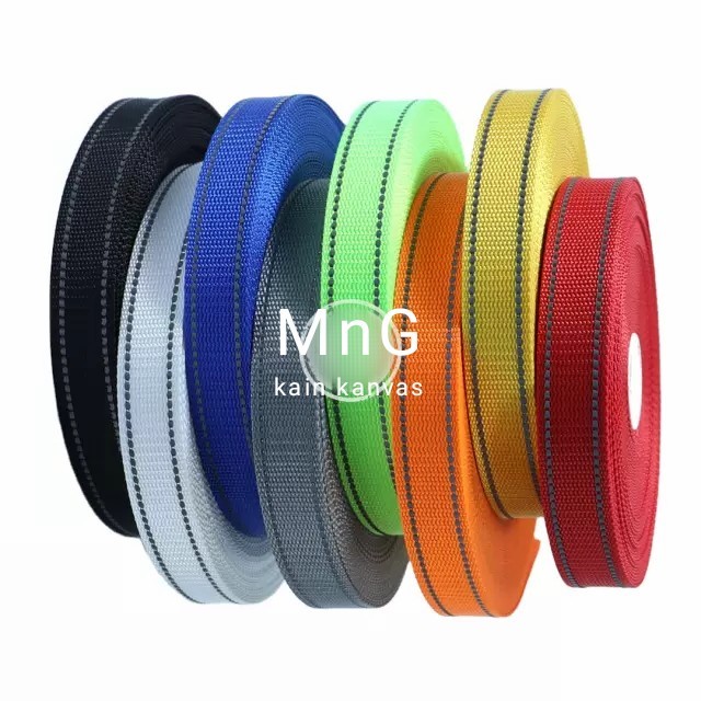 Terbaru Webbing 2.5 Cm Nylon Reflective Meteran