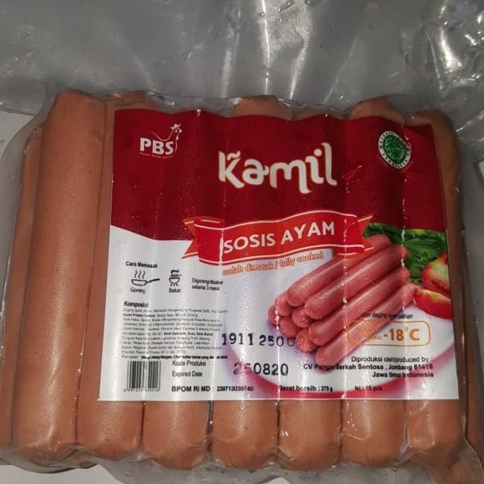 

READY KAMIL SOSIS AYAM 375 GR 15 PCS
